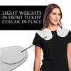 Betty Dain Hair Cutting Guide Collar, Angular and Straight Cutting Guidelines, Weighted Front to Keep Collar in Place, Non-slip, Waterproof Rubber Material, Gray view 3