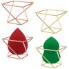 4 Pcs Makeup Sponge Holder Beauty Sponge Holder Blender Drying Rack Makeup Blender Travel Case Egg Powder Puff Display Stand for Dresser and Vanity (Gold & Rose Gold) view 1