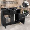 Artist hand Shampoo Stations for Salons Hair washing station Bowl and Drawer, Salon Sink Backwash Salon Station with USB, 110V Outlets, Hair Dryer Holes, and P Trap, Salon Equipment for Spa Beauty view 2