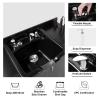 Artist hand Shampoo Stations for Salons Hair washing station Bowl and Drawer, Salon Sink Backwash Salon Station with USB, 110V Outlets, Hair Dryer Holes, and P Trap, Salon Equipment for Spa Beauty view 3