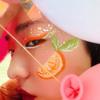 Bowitzki Water Activated Eyeliner Palette With Glitter Smudge proof Face Paint Makeup Kit-Fruit Series (Orange) view 2