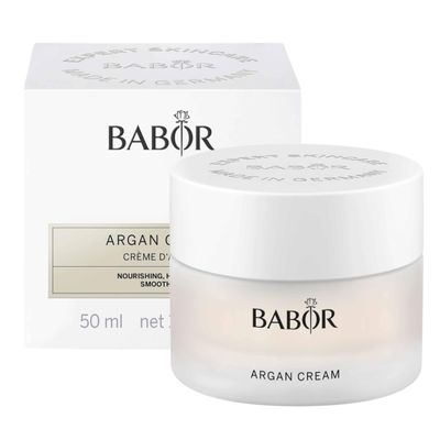 BABOR Argan Cream, Rich Moisturizer for Dry Skin, Infused with Lipids to Deeply Nourish, Enriched with Cocoa Butter to Provide Intense Hydration, Leaving Skin Soft & Supple, 1.7 oz