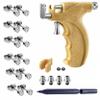 CHUANCI Professional Ear Piercing Gun Kit with 6 Pairs 361L Surgical Steel Earrings Steel Gun Stud Earrings for Body Nose for Home Use (Yellow Set) view 1