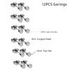 CHUANCI Professional Ear Piercing Gun Kit with 6 Pairs 361L Surgical Steel Earrings Steel Gun Stud Earrings for Body Nose for Home Use (Yellow Set) view 4