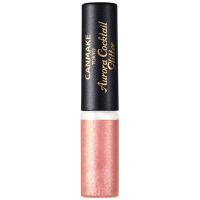CANMAKE Aurora Cocktail Glitter, Liquid Eyeshadow for Rouge, 0.10 oz (2.9 g) (03 Cranberry Sangria)
