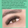 3D/4D/5D W Shape Lashes Extensions Volume Premade 0.07mm C/D Curl 8-14mm Eyelash Extensions Black Cluster Easy Fanning Russian Volume Cluster 12 Rows Eyelashe (9mm, 4D W Shape-C-0.07) view 4