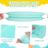 3 Pack Exfoliating Back Scrubber with Handles Exfoliating Washcloth Nylon Extended Length Body Exfoliator Brush Stretchable Pull Strap Back Washer for Shower Long Bath (Pink, Blue, Yellow) view 3