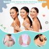 3 Pack Exfoliating Back Scrubber with Handles Exfoliating Washcloth Nylon Extended Length Body Exfoliator Brush Stretchable Pull Strap Back Washer for Shower Long Bath (Pink, Blue, Yellow) view 4