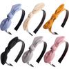 12 Pack Black Hair Ties and 6 Pack Headbands with Bow view 2