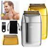 Men's Shaver, Professional Metal Housing Shaving for Men Electric Razor Beard Rechargeable USB Charging Shaver Electric Shaving Machine Shave (Color : Gold) view 2