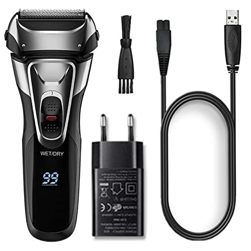 Men's Shaver, Professional shaver rechargeable powerful shaver for men 3D washable electric Razor wet dry face beard shaving machine