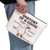 G2TUP Goose Lover Anatomy Of A Goose Makeup Bag Cosmetic Travel Pouch (White) view 2