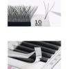 3D Clover Eyelashes extensions Supply W-shaped Lashes 3D Self Fanning Volume Eyelash C/D Curl Black Soft False Eyelashes Automatic Blooming Lashes (10mm, W Shape-C-0.07) view 4