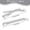 12 Pcs Rhinestone Bobby Pins, 8 Silver Metal Hair Clips 4 X Shaped Crystal Hair Pin Decorations for Lady Women Girls view 2
