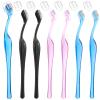 6Pcs Eyebrow Razor Mini Eyebrow Razor Trimmer Female Face Shaver Lip Hair Remover with Precision Cover Small Shaver for Women Makeup Face Care Tools(Blue, Pink, Black) view 1