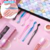 6Pcs Eyebrow Razor Mini Eyebrow Razor Trimmer Female Face Shaver Lip Hair Remover with Precision Cover Small Shaver for Women Makeup Face Care Tools(Blue, Pink, Black) view 3