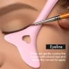 Eyeliner Stencils Wing Tips, Silicone Eyeliner Aid, Lipstick Wearing Aid, Face Cream/Mask Applicator, Easy Makeup Tool, Reusable view 3