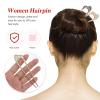 KALLORY 2pcs u Shaped Retro Hair Alloy Chopsticks Hair Accessories for Women Elegant for Casual Weddings Parties and Celebrations Floral view 4