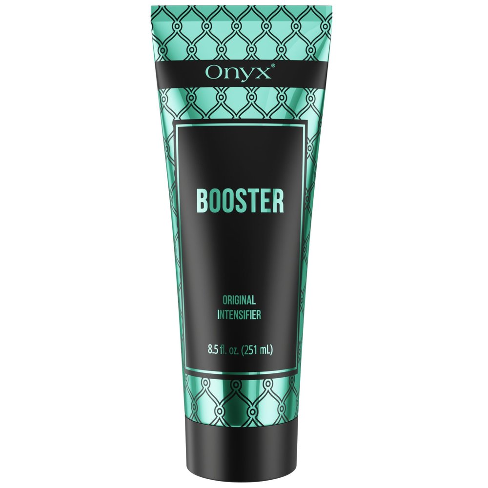 Onyx Booster Tanning Accelerator for Tanning Beds - Indoor Tanning Lotion without Bronzer - Hydrating Formula with Tattoo Protection - Enhances Tan and Skin Hydration with Melanin Boost