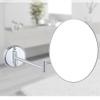 166 8 Inch Extendable Bathroom Mirror with Round Base, Hanging Wall Mounted Makeup Round Double-Sided 360 Swivel Magnification Vanity Cosmetic Mirror Chrome Finish for Bath, Spa and Hotel view 2