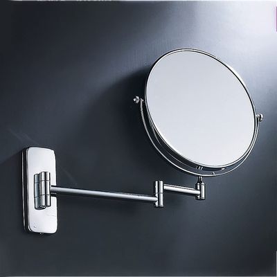 166 6/8 Inch Extendable Bathroom Mirror, Wall Mount Magnifying Double-Sided 360 Swivel Vanity Makeup Mirror, Foldable Magnification Vanity Cosmetic Mirror for Bedroom Spa (Size : 6inch)