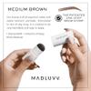 MADLUVV Brow Stamp Refill* - Color Stamp for Brows & Root Touch Up for Women & Men, Instantly Conceal Hair Loss, Grey Hair, Thinning Hair with Stain-Proof/Smudge-Proof Powder Formula (Medium Brown) view 2