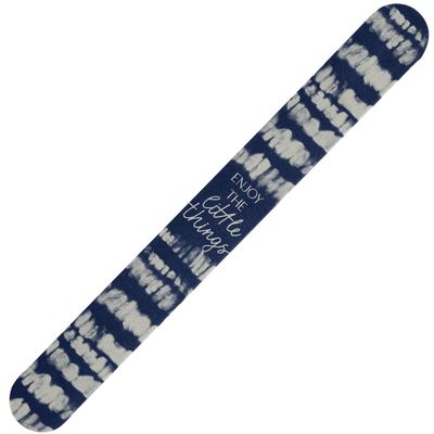 Karma, Colorful Emery Board Double-Sided, 180/120 Grit Nail Files, Blue Shibori