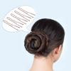 100 PCS Invisible Wave Hairgrip U Shaped Hair Pins Kit Large Heavy Duty Crinkled Hair Pins for Women and Ballet Bun with Box (2.4 in, Brown) view 4
