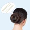 100 PCS Invisible Wave Hairgrip U Shaped Hair Pins Kit Large Heavy Duty Crinkled Hair Pins for Women and Ballet Bun with Box (2.4 in, Gold) view 4