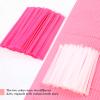 100pcs Makeup Brush Protector Cosmetic Makeup Brush Pen Guard Expandable Mesh Sleeve Covers Set Storage Small Medium Large Sizes Brushes for Travel (pink) view 4