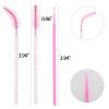 200PCS Disposable Mascara Wands Eyelash Brush and Micro Applicator Brush, Makeup Applicators Brushes Tools Kit for Eyelash Extension Pink view 2