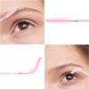 200PCS Disposable Mascara Wands Eyelash Brush and Micro Applicator Brush, Makeup Applicators Brushes Tools Kit for Eyelash Extension Pink view 3