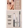 Browgame Precision Brow Kit - Essential Tool For Trimming Unruly Eyebrows - Achieve Results When Grooming Your Brows - Firm, Synthetic Bristles - Suitable For Every Day Use Or On-The-Go Travel - 3 Pc view 2