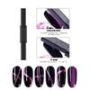 XEAOHESY 8 Pieces Nail Magnet Tool Set Double-Head Flower Design Nail Magnet Pens Animal Eye Magnetic Plate Multi-Function Magnet Board Magnet Stick 3D Magnetic for Cat Eye Gel Polish Nail Art view 3