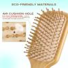 100% Bamboo Hair Brushes and Comb Set by Combetter, Comb for Women and Detangling, Great on All Hair, Eco-Friendly and Handmade for Women Men and Kids view 2