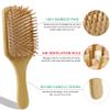 100% Bamboo Hair Brushes and Comb Set by Combetter, Comb for Women and Detangling, Great on All Hair, Eco-Friendly and Handmade for Women Men and Kids view 4