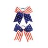 Independence Day Cheer Bow Patriotic Cheerleader Hair Bows America Flag Bows JHH36 (2 Pcs-Set A) view 1