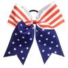 Independence Day Cheer Bow Patriotic Cheerleader Hair Bows America Flag Bows JHH36 (2 Pcs-Set A) view 2