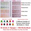 VAMA Multicolour Plain Glitter Sparkle Shaded Crystal Diamond Stone Indian Bindi Booklet Sticker for Women (948 Fancy Bindi Book) view 2