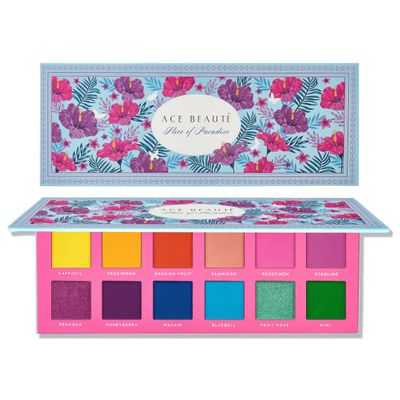 Ace Beaut Slice of Paradise Eyeshadow Palette - Highly Pigmented Easy To Blend Eye Makeup Palette Long Lasting Non Greasy Smudge Free Matte & Shimmer Metallic Shadow