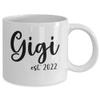 Gigi Mug, Gigi Gifts, Coffee Cup for Gigi, New Baby Announcement, Gigi established 2022, Grandparents Day Presents view 2
