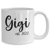 Gigi Mug, Gigi Gifts, Coffee Cup for Gigi, New Baby Announcement, Gigi established 2022, Grandparents Day Presents view 2