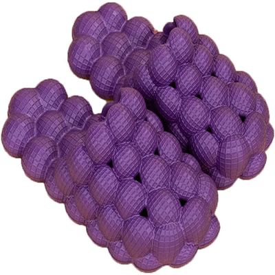 Massage Bubble Slides Slippers for Women Men,Tatanallie Funny Lychee Bubble Spa Slippers,Cloud Cushion Pillow Gym Slides Slippers,Non-slip Thick Sole Shower Bedroom House Slippers,Reflexology Sandals