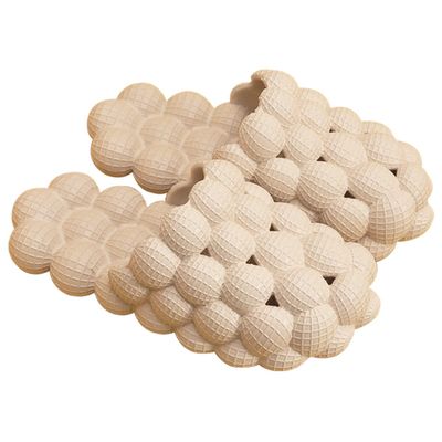 Tatanallie Massage Bubble Slides Slippers for Women Men, Funny Lychee Bubble Spa Slippers,Cloud Cushion Pillow Gym Shower Slides Slippers,Non-slip Thick Sole Bedroom House Slippers Sandals