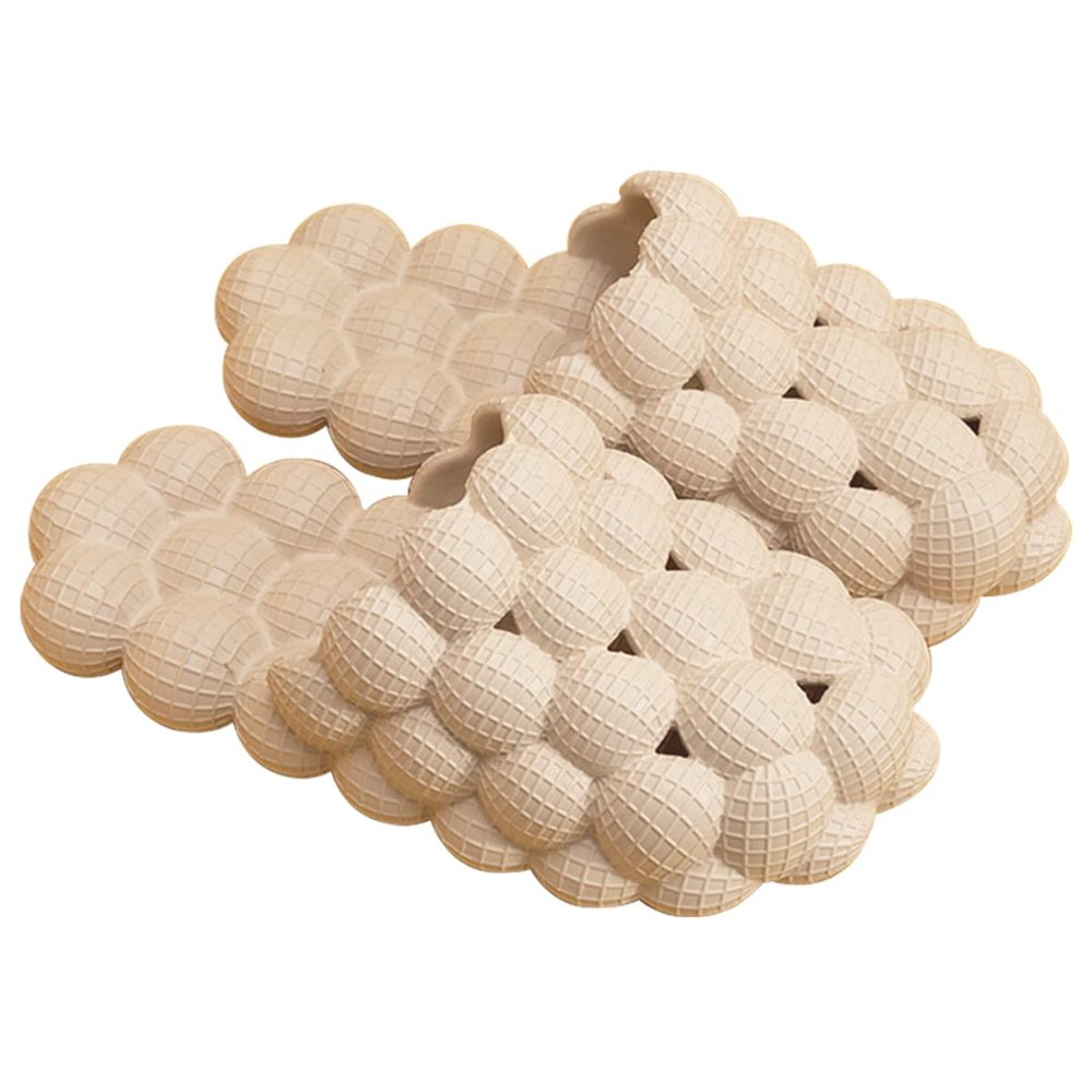 Tatanallie Massage Bubble Slides Slippers for Women Men, Funny Lychee Bubble Spa Slippers,Cloud Cushion Pillow Gym Shower Slides Slippers,Non-slip Thick Sole Bedroom House Slippers Sandals