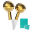 MontBeauty Stainless Steel Ice Globes for Facials (Gold), Durable Cryo Globes Instantly Reduce Puffiness, Tighten Pores and Sinus Relief, Face Globes for Facial Massages and Daily Beauty Routines view 1