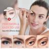 Eyebrow Trimmer for Women, Rechargeable Eyebrow Hair Remover, Painless Electric Razor with 2 x Replacement Heads, Eye Brow and Face Epilator Hair Removal (Rose Gold) view 2