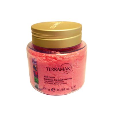 Body Scrub Exfoliante Corporal con Aceites de Canela Rosas y Menta by Terramar Brands
