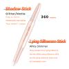 ICE LOVE Eyeshadow Pencil, Glitter Gradient 2 Tone Cream Eyeshadow Stick,Waterproof Long Lasting Double Heads Eyeshadow Stick. (12+23+33) view 3