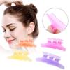 12Pcs Butterfly Hair Clips Colorful Butterfly Clip Clamps Hairdressing Plate Hair Butterfly Clip Salon Hair Section Claw Clamps Crystal Hairdressing Clip Tool Clear view 2
